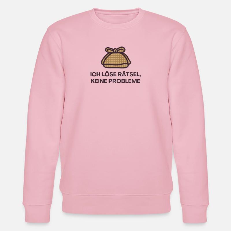 I solve puzzles, no problems - Stanley/Stella CHANGER Unisex Organic Sweatshirt - cotton pink