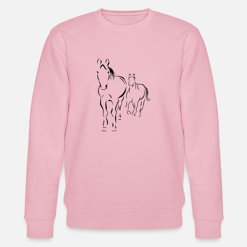 PFerde - Stanley/Stella Unisex Bio-Sweatshirt CHANGER  - Hellrosa
