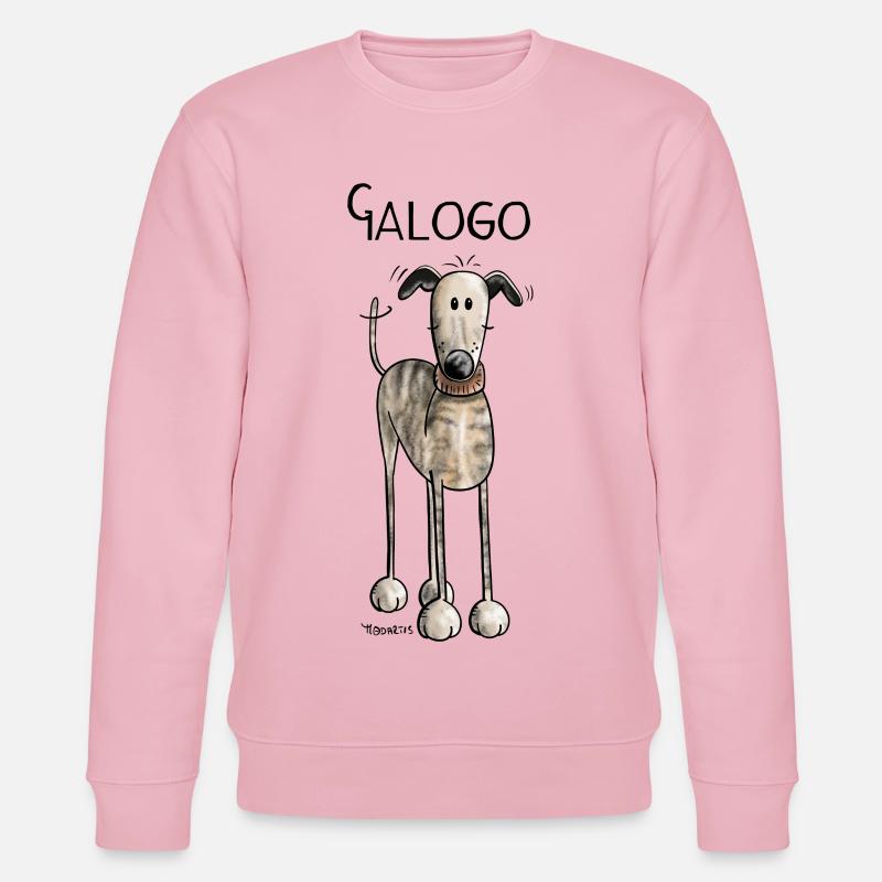 Galgo Espanol - Dog - Comic - Hund - Stanley/Stella Unisex Bio-Sweatshirt CHANGER  - Hellrosa