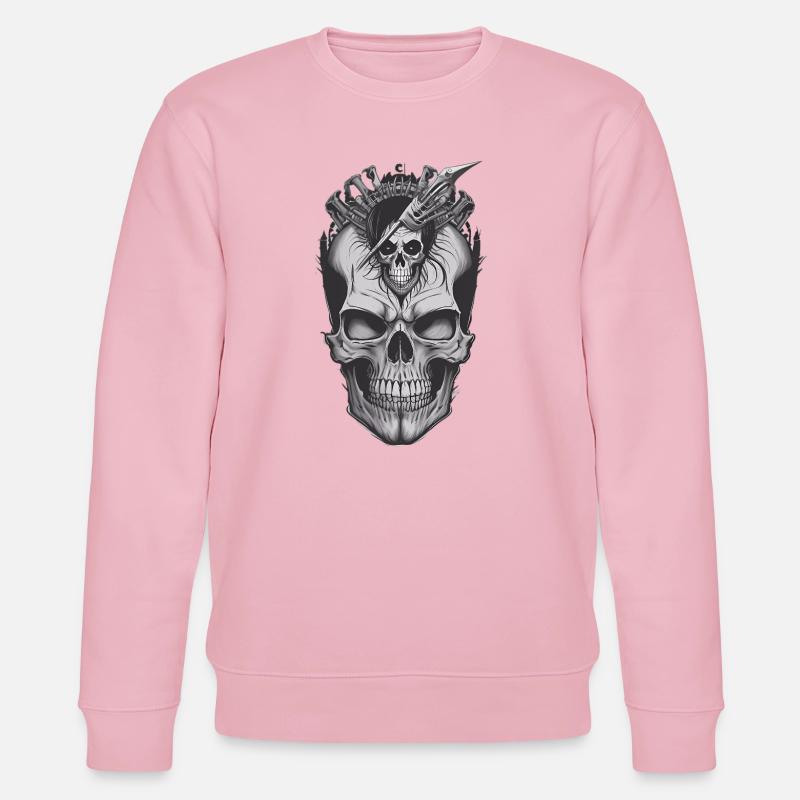 Cool Skull - Stanley/Stella Unisex Bio-Sweatshirt CHANGER  - Hellrosa