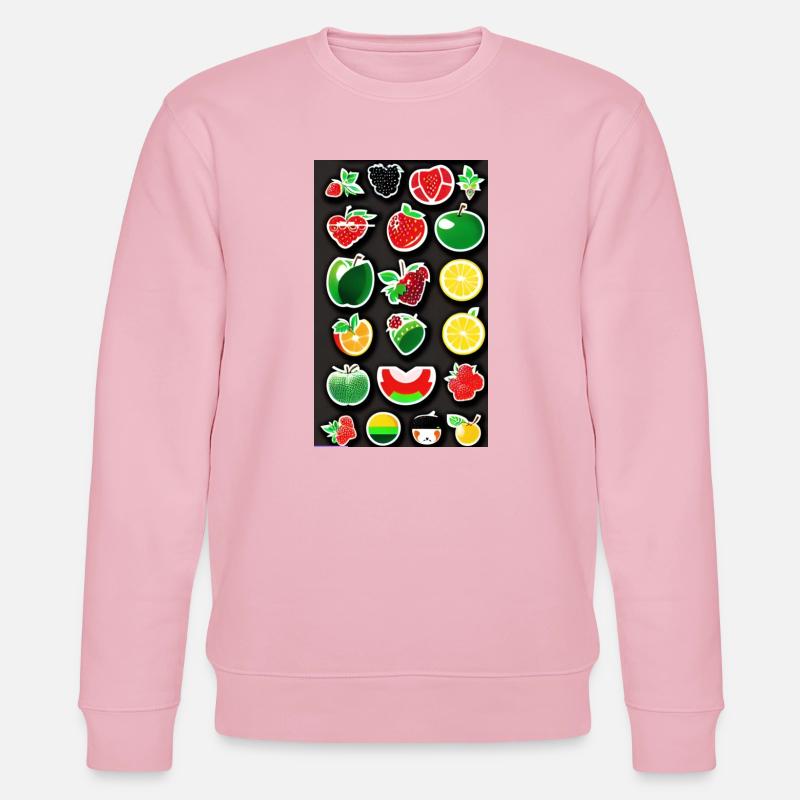 Fruitz Aufkleber - Stanley/Stella Unisex Bio-Sweatshirt CHANGER  - Hellrosa