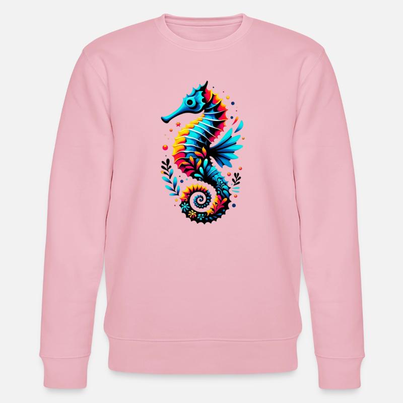 Hippocampe - Sweat bio CHANGER Stanley/Stella Unisexe - rose pâle