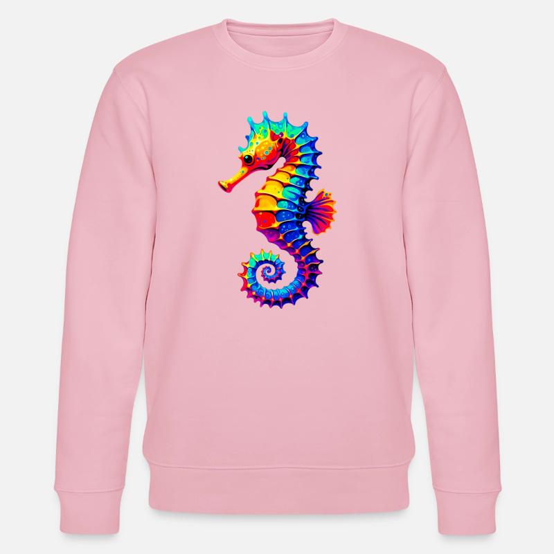 Seepferdchen - Stanley/Stella Unisex Bio-Sweatshirt CHANGER  - Hellrosa