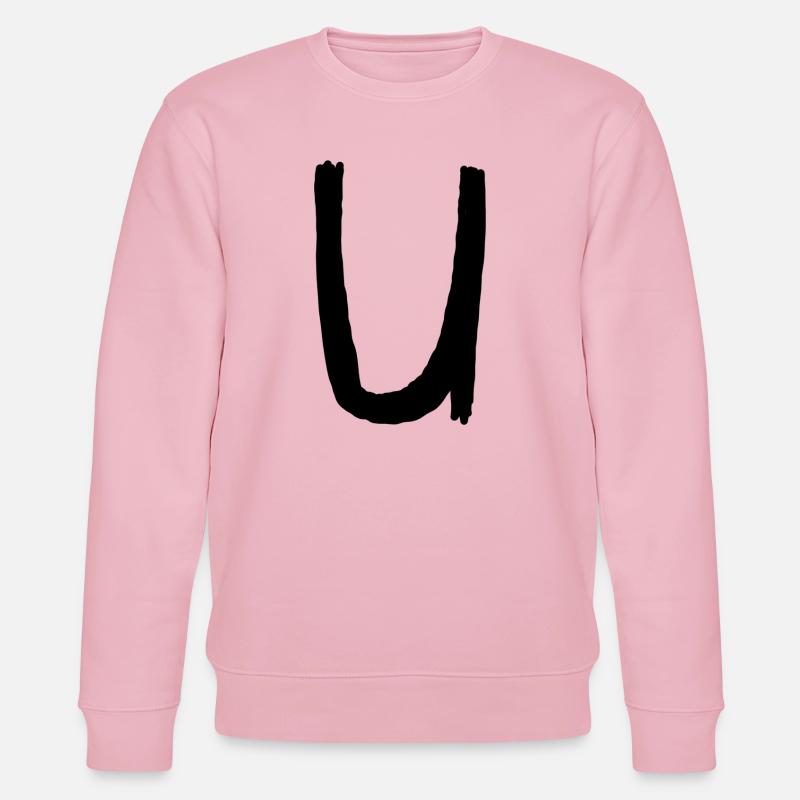 Buchstaben U - Stanley/Stella Unisex Bio-Sweatshirt CHANGER  - Hellrosa