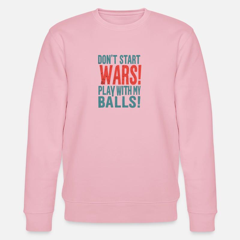 No Wars - Stanley/Stella Unisex Bio-Sweatshirt CHANGER  - Hellrosa
