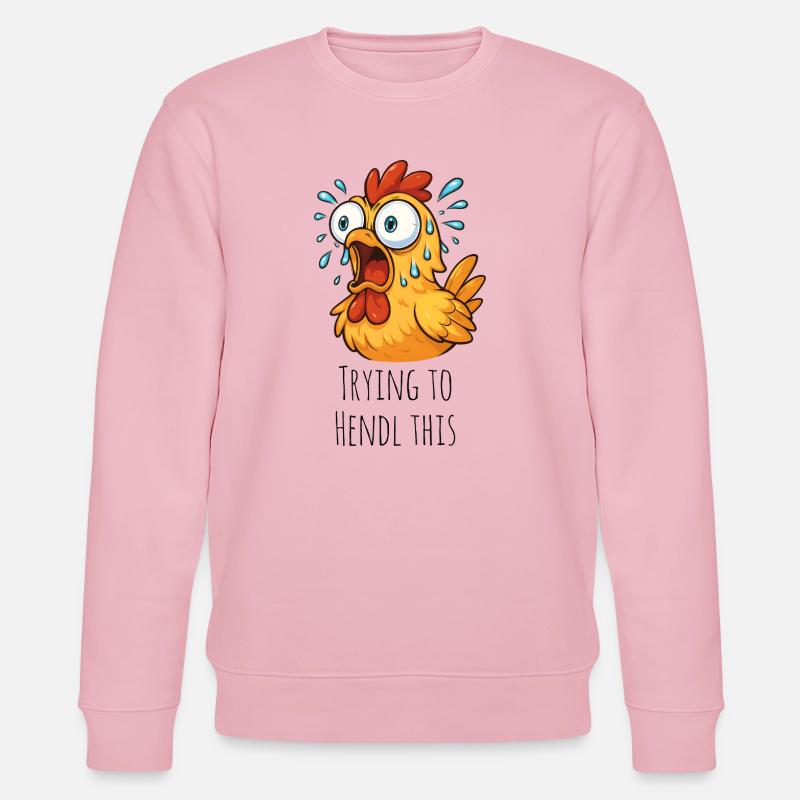 Trying to Hendl this Spruch - Stanley/Stella Unisex Bio-Sweatshirt CHANGER - Hellrosa