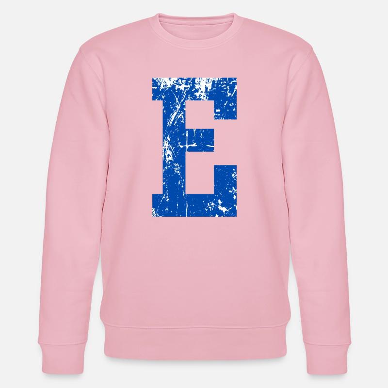 Letter e sport retro - Stanley/Stella Unisex Bio-Sweatshirt CHANGER  - Hellrosa