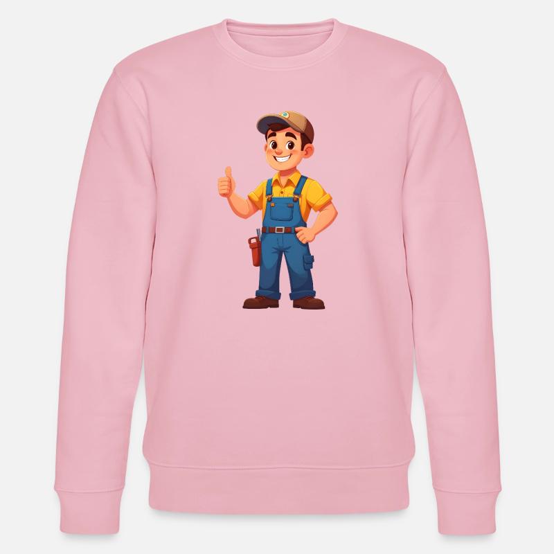 Mechaniker oder Handwerker - Stanley/Stella Unisex Bio-Sweatshirt CHANGER  - Hellrosa