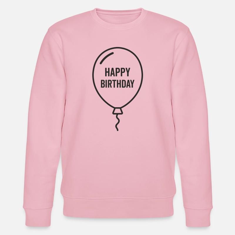 Ballon d’anniversaire – Conception d’anniversaire - Sweat bio CHANGER Stanley/Stella Unisexe - rose pâle