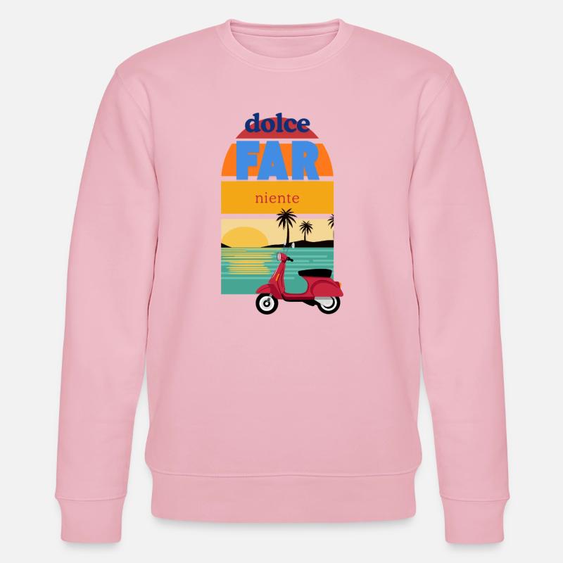 Dolce Far Niente Retro Sunset - Stanley/Stella Unisex Bio-Sweatshirt CHANGER - Hellrosa