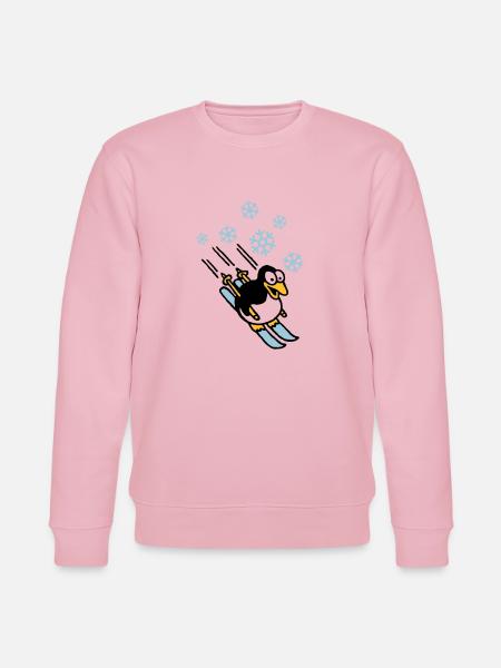 pinguin_ski_022011_h_3c - Stanley/Stella Unisex Bio-Sweatshirt CHANGER - Hellrosa