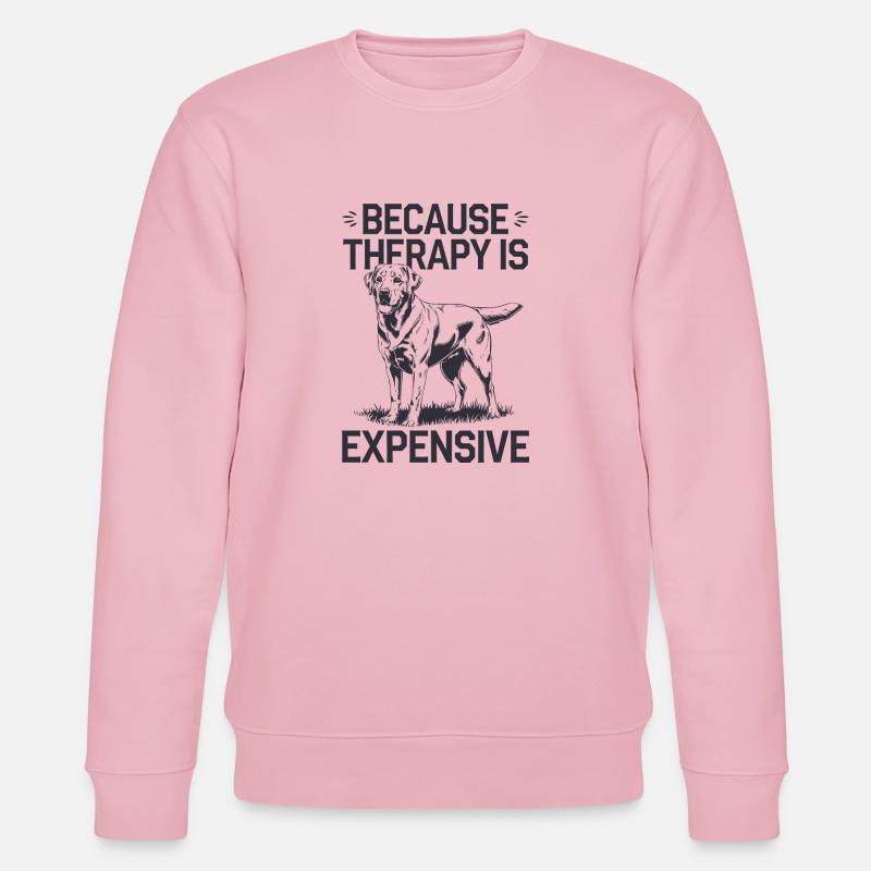 Labrador-Liebe heilt alles - Stanley/Stella Unisex Bio-Sweatshirt CHANGER  - Hellrosa