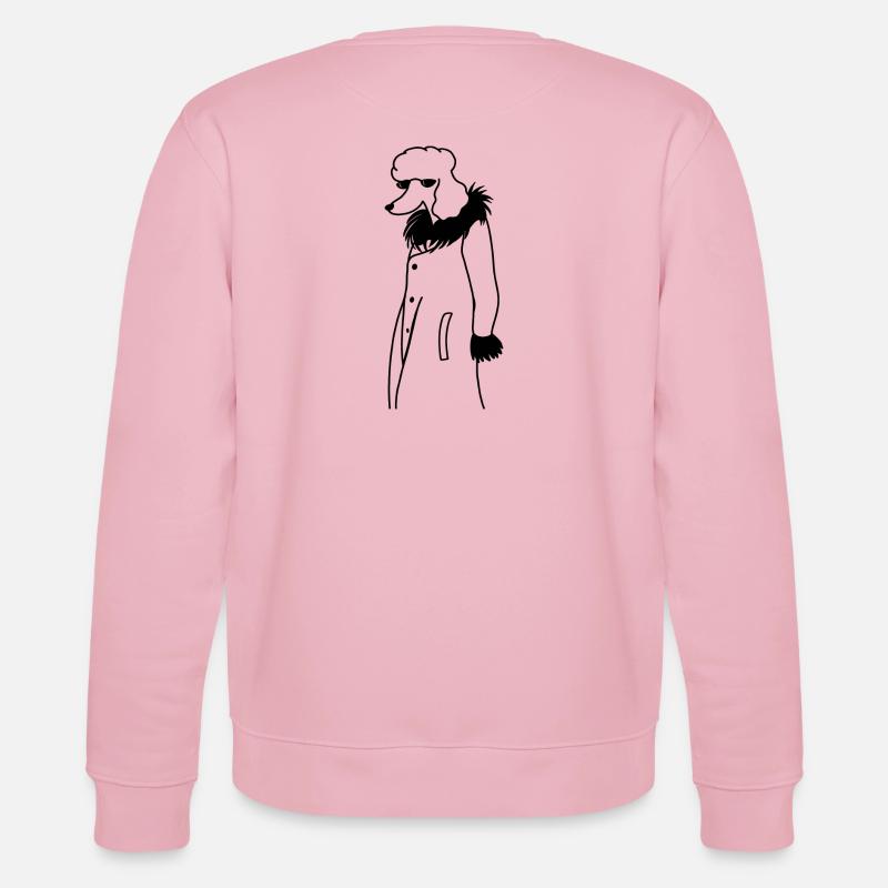 Cooler Pudel - Stanley/Stella Unisex Bio-Sweatshirt CHANGER  - Hellrosa