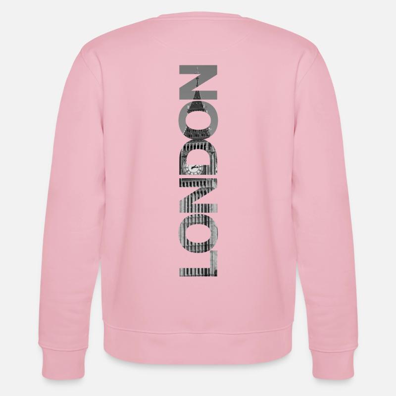 London Big Ben - Geschenk - Stanley/Stella Unisex Bio-Sweatshirt CHANGER  - Hellrosa
