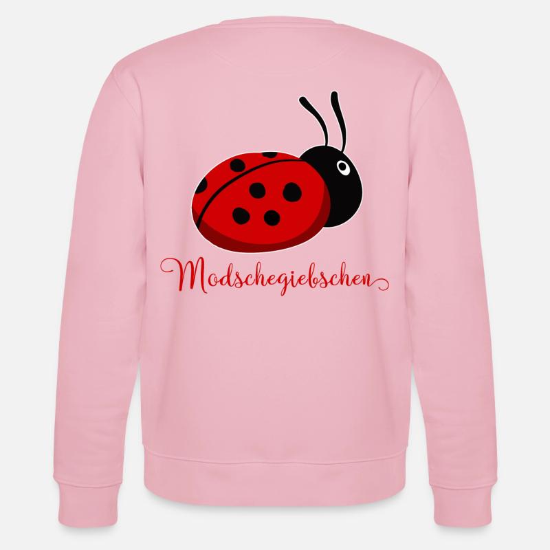 Modschegiebchen Marienkäfer Sächsisch Geschenkidee - Stanley/Stella Unisex Bio-Sweatshirt CHANGER  - Hellrosa