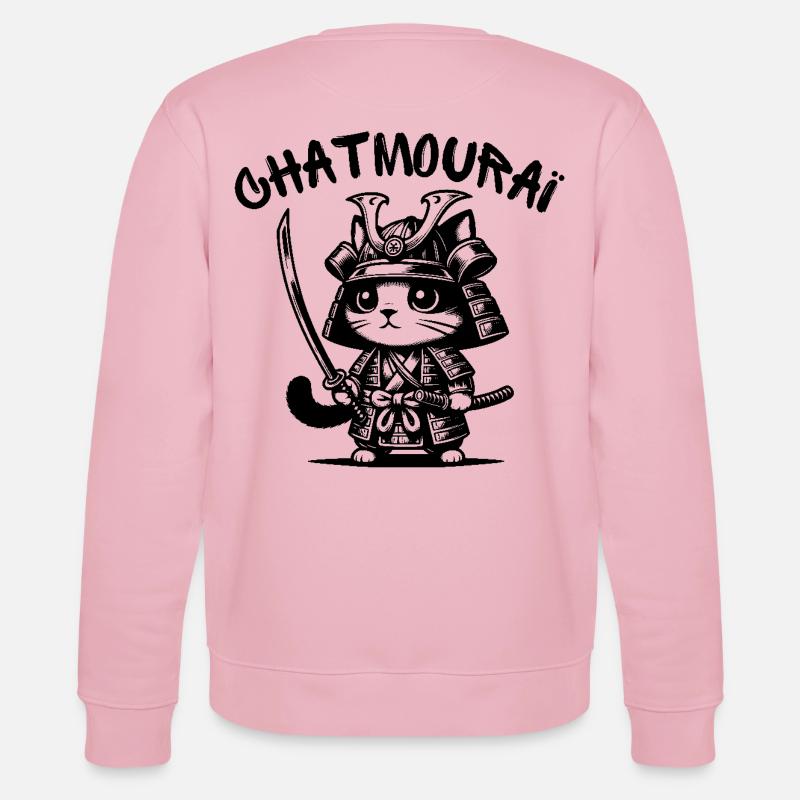 chat, chat mignon, chat doux - Sweat bio CHANGER Stanley/Stella Unisexe - rose pâle