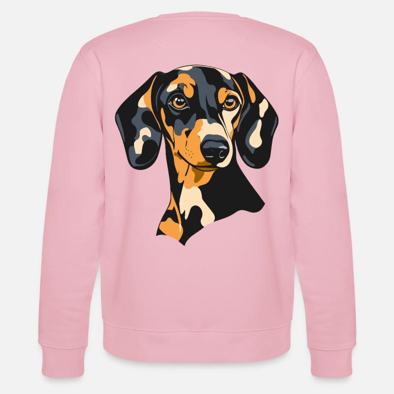 Dackel - Stanley/Stella Unisex Bio-Sweatshirt CHANGER  - Hellrosa