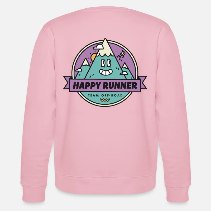 Happy Runner - Sweat bio CHANGER Stanley/Stella Unisexe - rose pâle