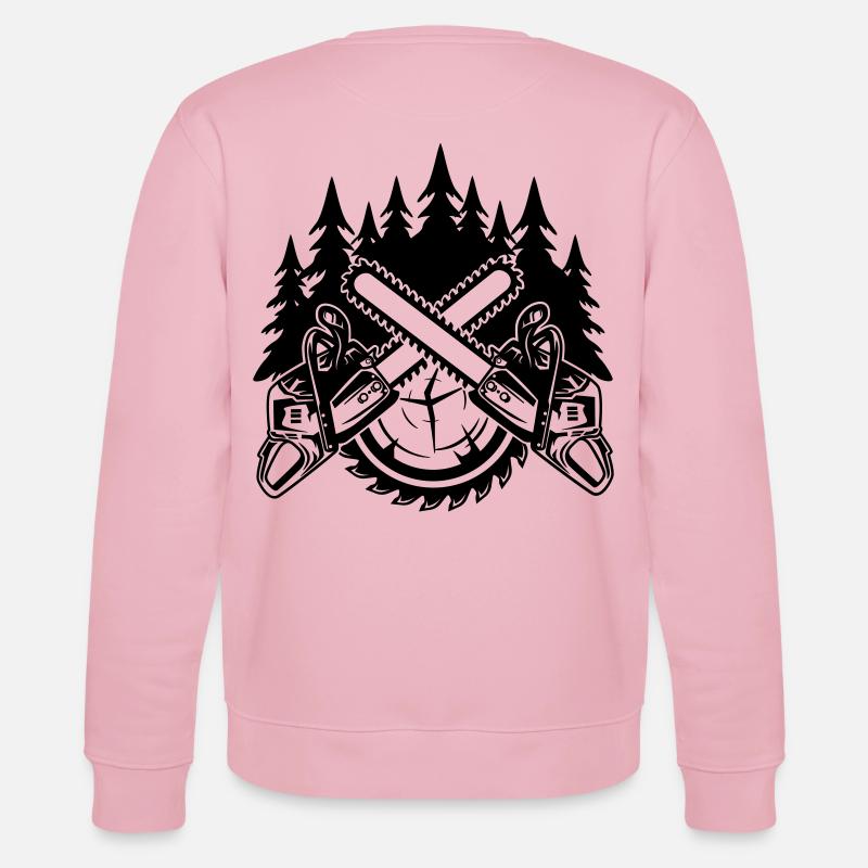 Tronçonneuses - Sweat bio CHANGER Stanley/Stella Unisexe - rose pâle