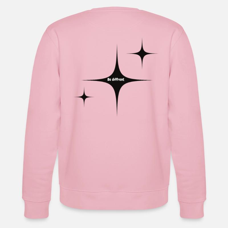 Sei anders Starburst Grafik - Stanley/Stella Unisex Bio-Sweatshirt CHANGER  - Hellrosa