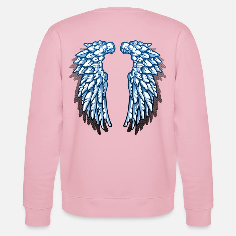 Ich bin ein Engel - Stanley/Stella Unisex Bio-Sweatshirt CHANGER  - Hellrosa