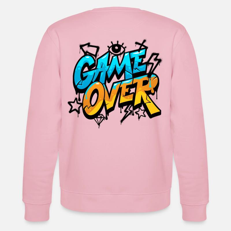 Game Over Graffiti Neon Gradient - Stanley/Stella Unisex Bio-Sweatshirt CHANGER  - Hellrosa