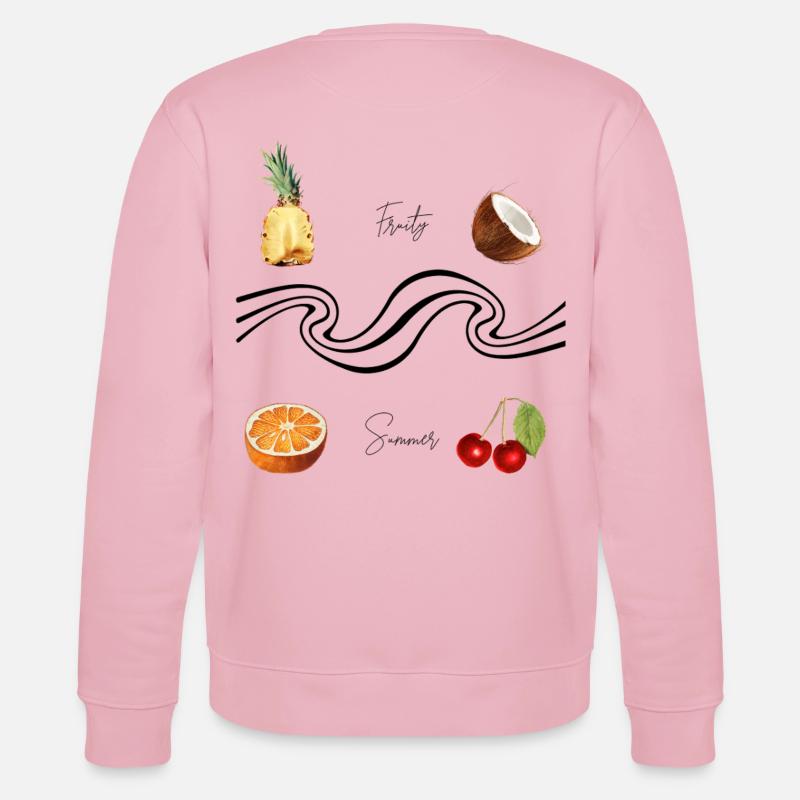 fruity summer - Stanley/Stella Unisex Bio-Sweatshirt CHANGER  - Hellrosa