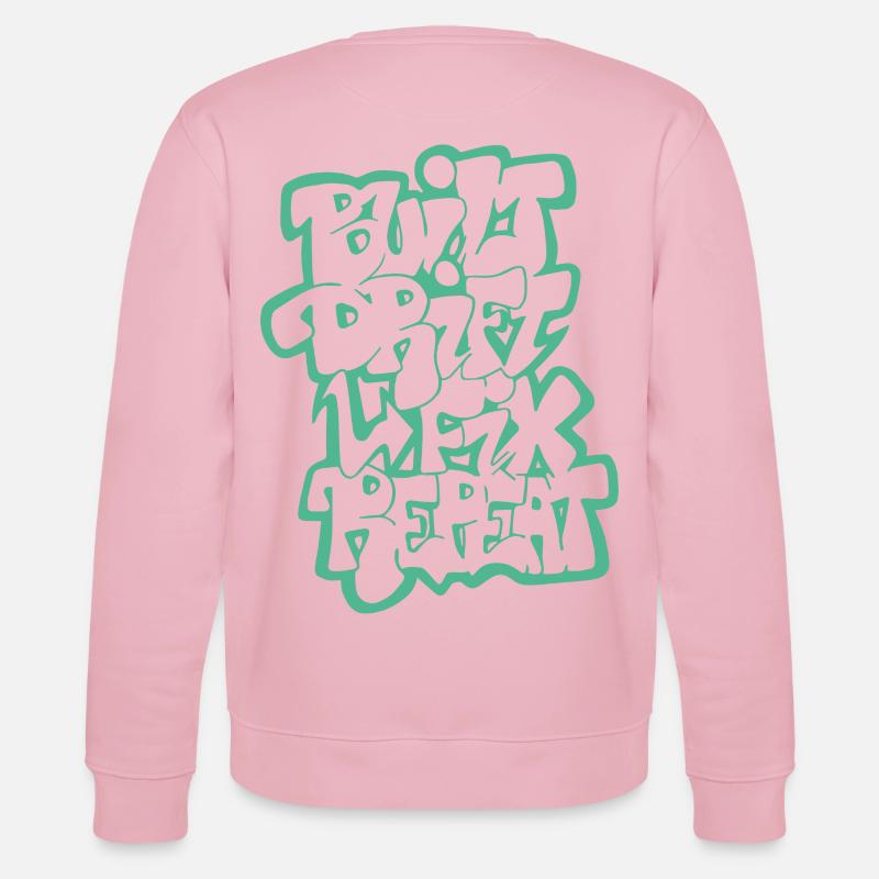 Dérivée construite Fix Répéter 04 - Sweat bio CHANGER Stanley/Stella Unisexe - rose pâle