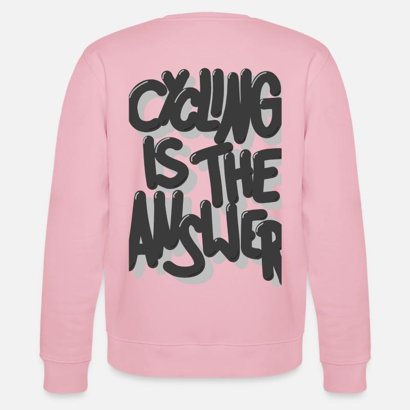 Le vélo est la solution - Sweat bio CHANGER Stanley/Stella Unisexe - rose pâle