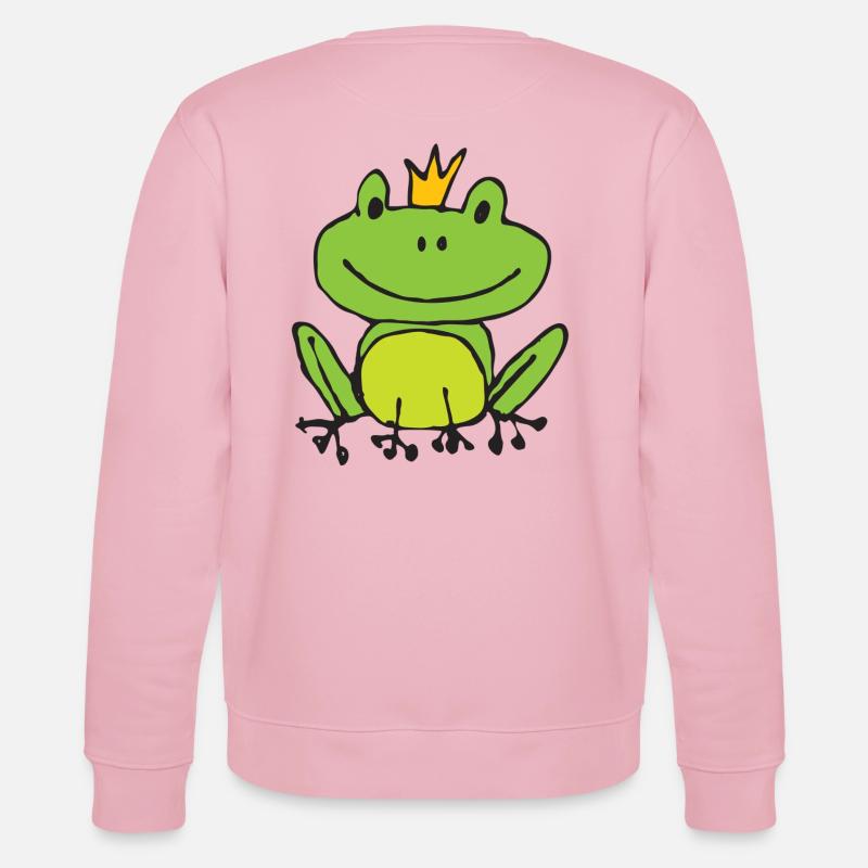 Frosch oder Prinz? - Stanley/Stella Unisex Bio-Sweatshirt CHANGER  - Hellrosa