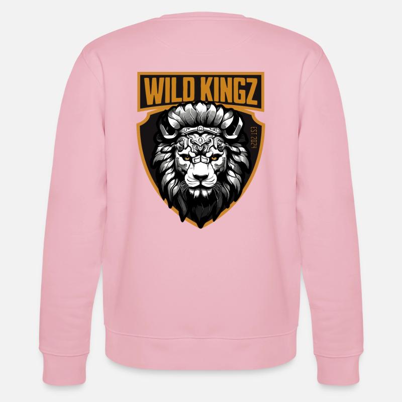 Löwe - Stanley/Stella Unisex Bio-Sweatshirt CHANGER  - Hellrosa