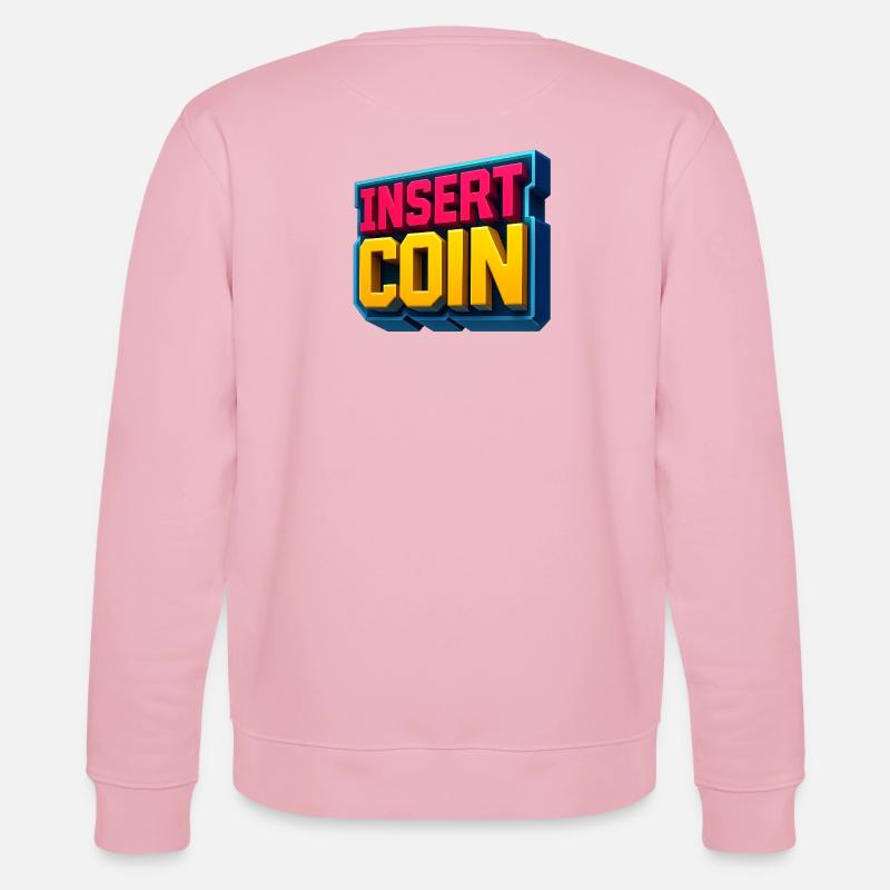 Conception de jeu rétro néon - Sweat bio CHANGER Stanley/Stella Unisexe - rose pâle