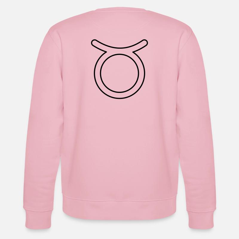 Stier Sternzeichen Sternbild Tierkreiszeichen - Stanley/Stella Unisex Bio-Sweatshirt CHANGER  - Hellrosa