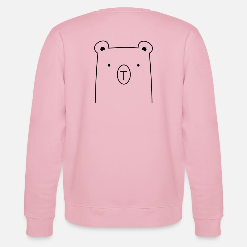 Bär Bärchen Knuddelbär Geschenkidee - Stanley/Stella Unisex Bio-Sweatshirt CHANGER  - Hellrosa