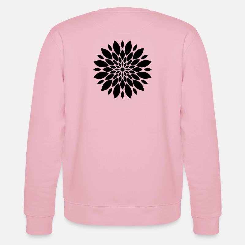 Blüte Mandala Blume Floral - Stanley/Stella Unisex Bio-Sweatshirt CHANGER  - Hellrosa