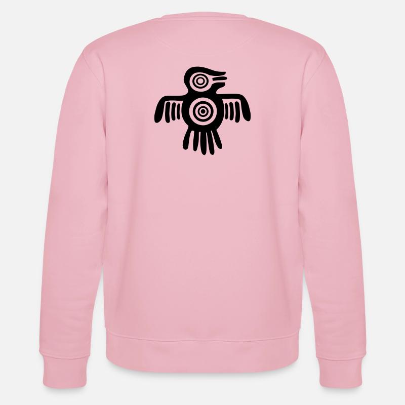 Aztec Vogel - Stanley/Stella Unisex Bio-Sweatshirt CHANGER  - Hellrosa