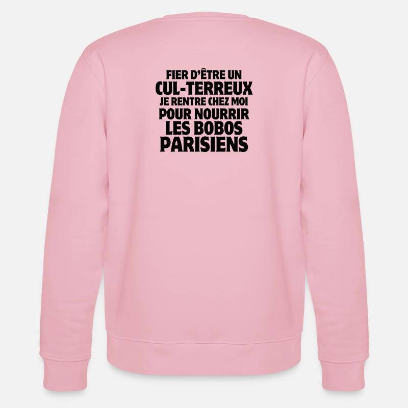 Bauer, Bauer, Bauer, Land - Stanley/Stella Unisex Bio-Sweatshirt CHANGER  - Hellrosa