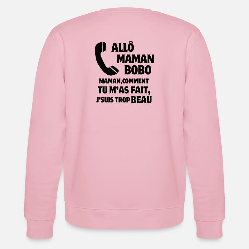 Mama, Super-Mama, Mutter und Sohn - Stanley/Stella Unisex Bio-Sweatshirt CHANGER  - Hellrosa