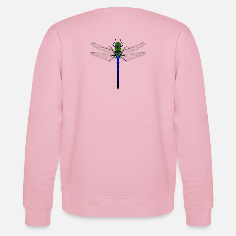 Neon Dragonfly Kybalion Combination Design Woman - Stanley/Stella Unisex Bio-Sweatshirt CHANGER  - Hellrosa