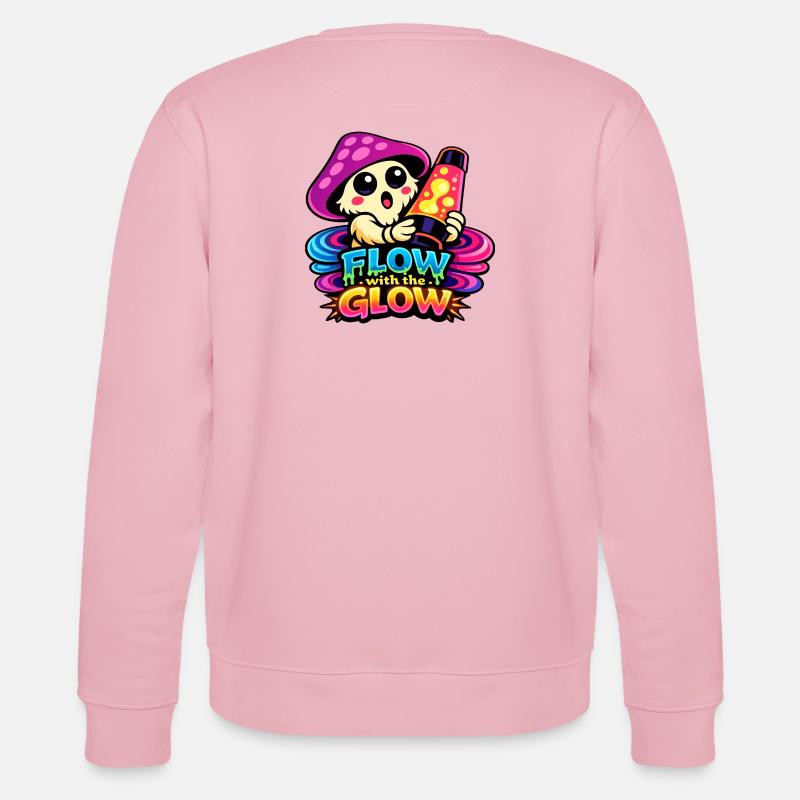 Pilz Lava Lampe Flow - Stanley/Stella Unisex Bio-Sweatshirt CHANGER  - Hellrosa