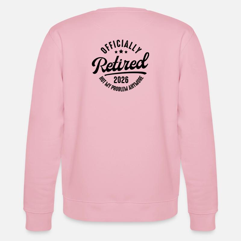 Ruhestand 2026 Nicht mein Problem - Stanley/Stella Unisex Bio-Sweatshirt CHANGER  - Hellrosa