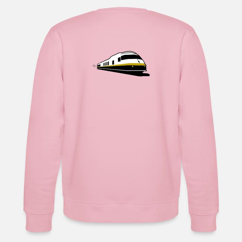 TRAIN - Train - Chemin de fer - Sweat bio CHANGER Stanley/Stella Unisexe - rose pâle