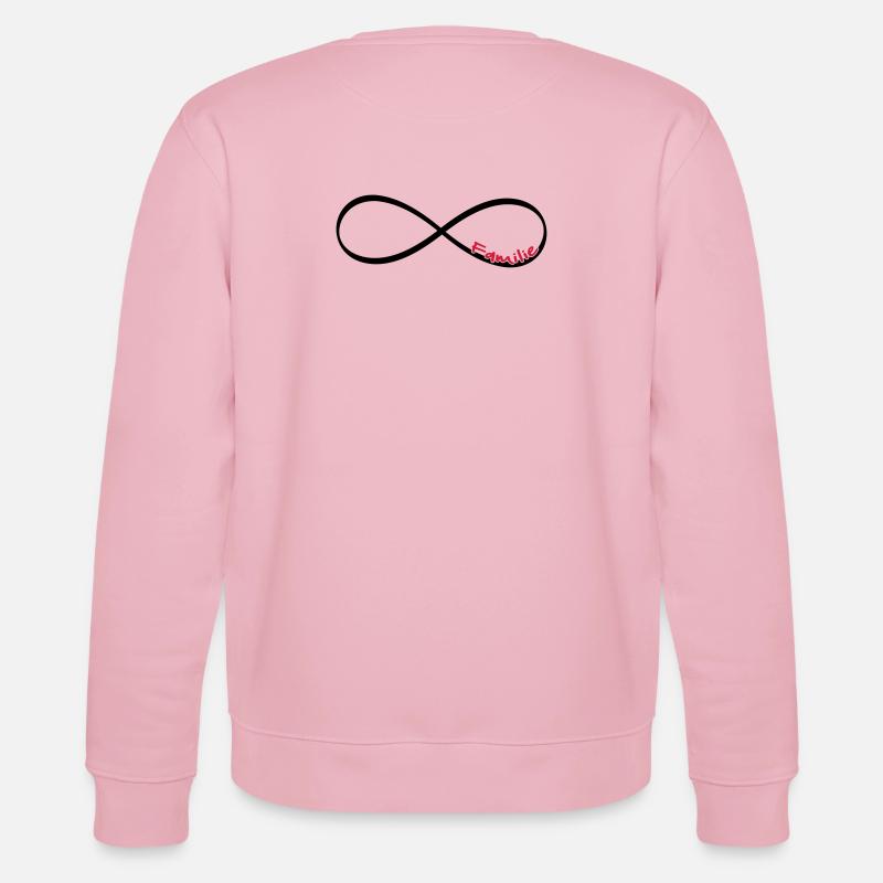 Unendlichkeitszeichen Familie - Geschenk - Stanley/Stella Unisex Bio-Sweatshirt CHANGER  - Hellrosa