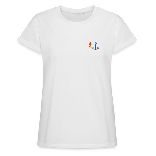 Rainbow (nur Frontprint) - Frauen Oversize T-Shirt