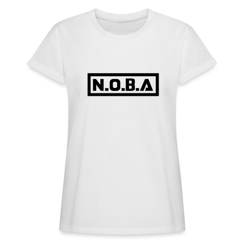 N.O.B.A T-Shirt White Color (Men / Women) - T-shirt oversize Femme