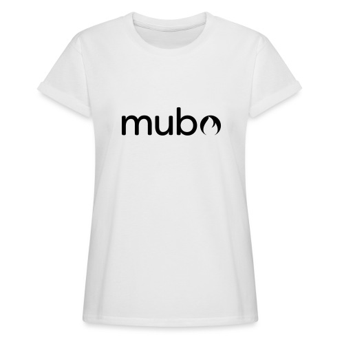 mubo Logo Word Black - Dame oversize T-shirt