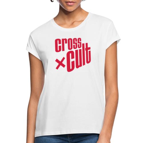 Cross Cult Logo Rot - Frauen Oversize T-Shirt