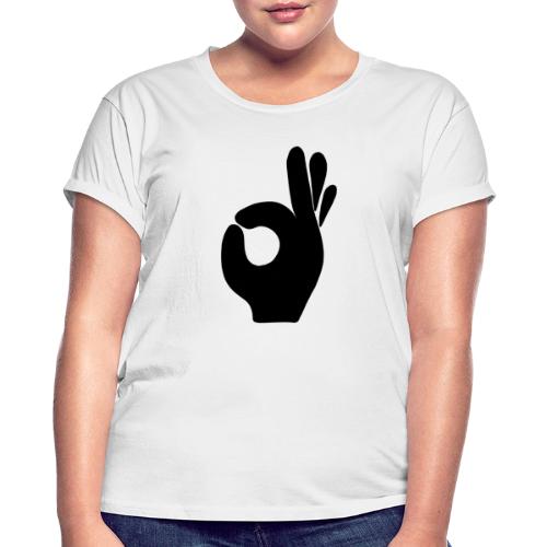 Tasty Hand schwarz - Frauen Oversize T-Shirt