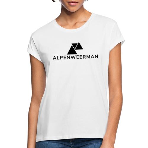 logo alpenweerman zwart - Vrouwen oversize T-shirt