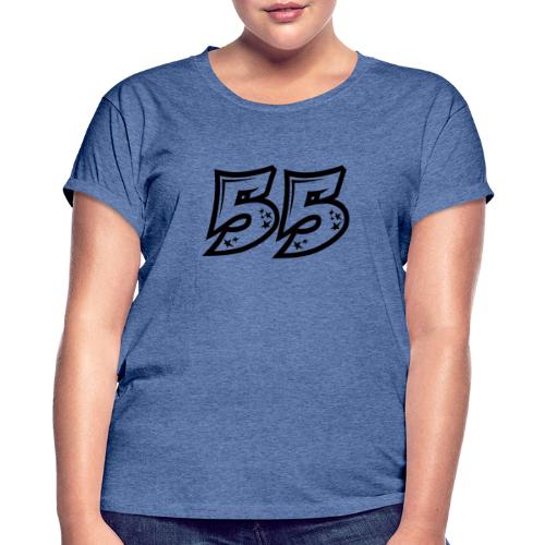 Terävä 55, läpinäkyvänä - Naisten oversized-t-paita